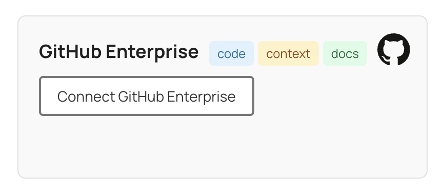 GitHub Enterprise Connection Interface