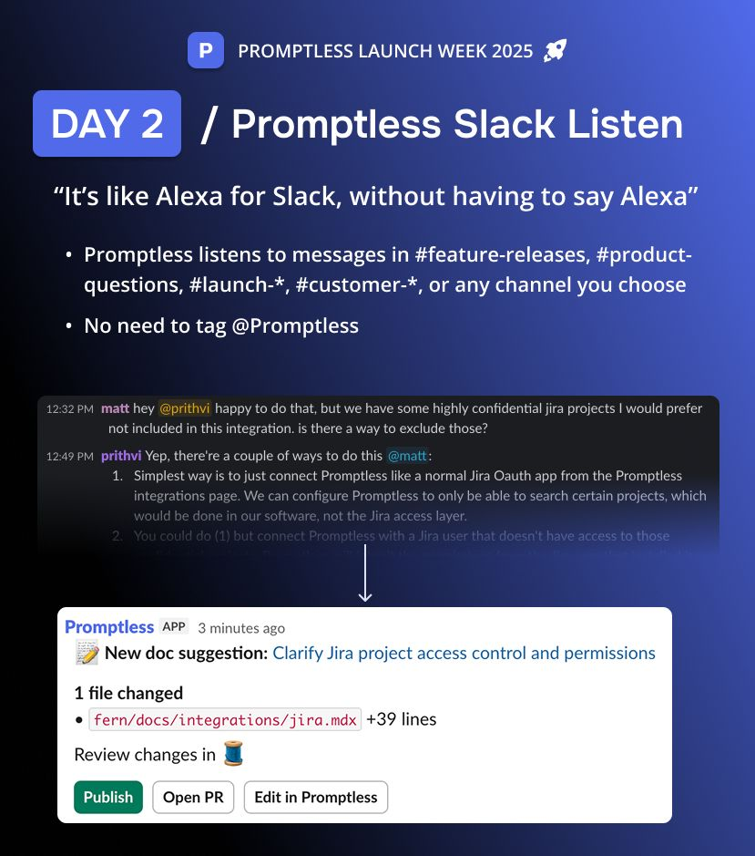 Promptless Slack Listen