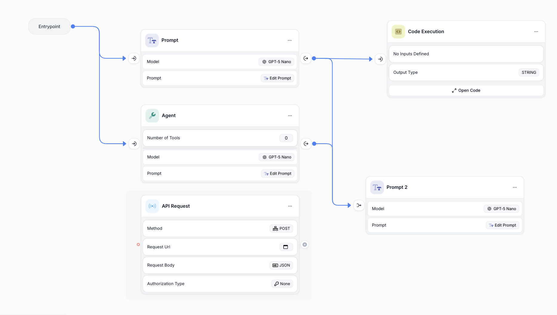 Screenshot showing the updated Node Handles with different visual states for nodes with 0, 1, and 2+ incoming edges, plus new plus icons on source handles
